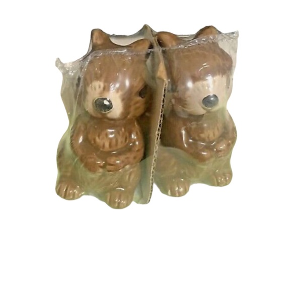 NEW Woodlands Squirrel Table Decor Salt & Pepper Shaker Set - Picture 1 of 5